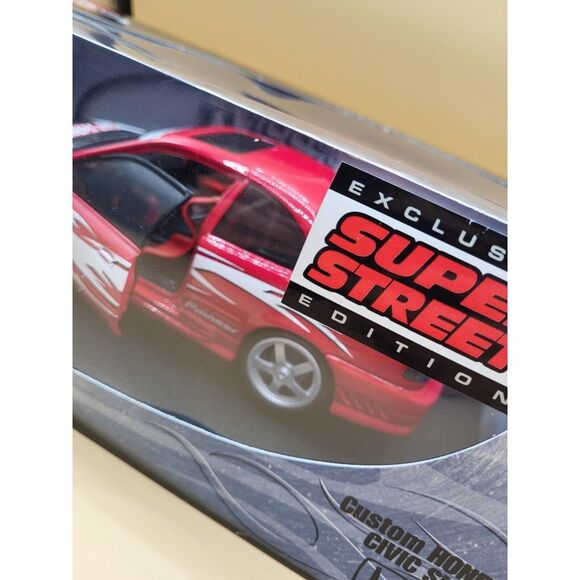 Hot Wheels Custom Honda Civic SI Super Street Edition Red - Picture 9 of 15